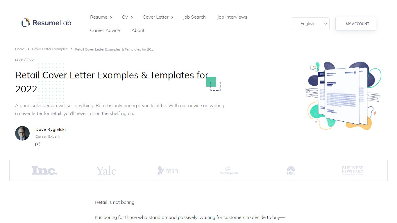 Retail Cover Letter Examples & Templates for 2022 - ResumeLab